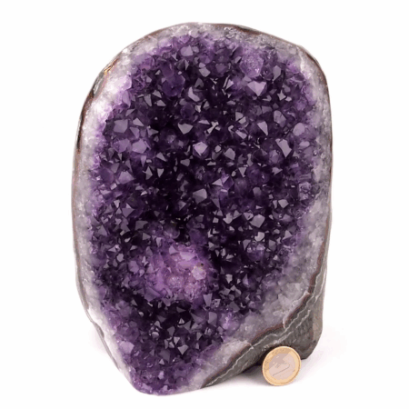 XXL Amethyst Druse AAA – Qualität Ø 212 mm / 3870 g Geode Stufe aus Uruguay Edelsteine Heilsteine bei Wunderstein24