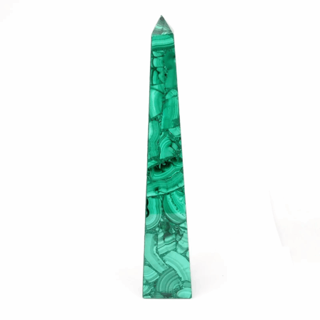 Malachit Obelisk | Spitze Höhe 300 mm AAA-Qualität Dem. Republik Kongo Edelsteine Heilsteine bei Wunderstein24