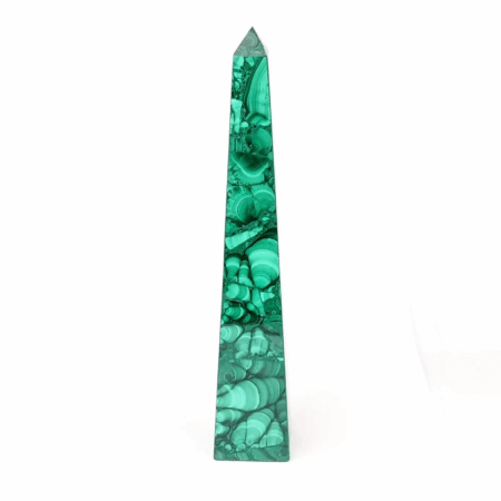 Malachit Obelisk | Spitze Höhe 300 mm AAA-Qualität Dem. Republik Kongo Edelsteine Heilsteine bei Wunderstein24