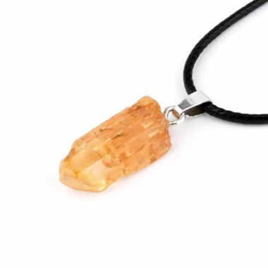 Topas Imperial | Goldtopas Kristall Anhänger Länge 32 mm Edelsteine Heilsteine bei Wunderstein24