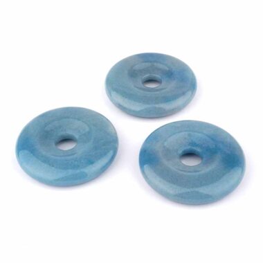 Trolleit blau Donut Anhänger Ø 40 mm in bester Qualität Edelsteine Heilsteine bei Wunderstein24