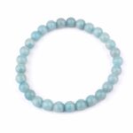Trolleit blau Ø 6 mm Kugel | Perlen Armband flexibel und dehnbar Edelsteine Heilsteine bei Wunderstein24