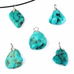 Larimar Anhänger mit 925 Sterling-Silber Öse Edelsteine Heilsteine bei Wunderstein24