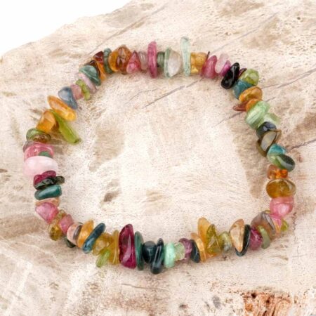 Turmalin bunt Edelstein Armband in bester Qualität flexibel und dehnbar Edelsteine Heilsteine bei Wunderstein24
