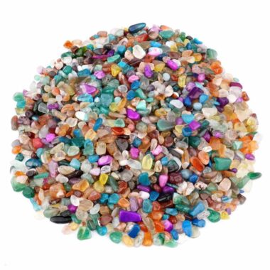 Achat Mix bunte Mischung Trommelsteine in 7 Farben Ø 7 – 12 mm Edelsteine Heilsteine bei Wunderstein24