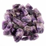 Amethyst Rohsteine dunkel Ø ca. 30 – 60 mm aus Deutschland | Erzgebirge Edelsteine Heilsteine bei Wunderstein24