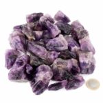 Amethyst Rohsteine dunkel Ø ca. 30 – 60 mm aus Deutschland | Erzgebirge Edelsteine Heilsteine bei Wunderstein24