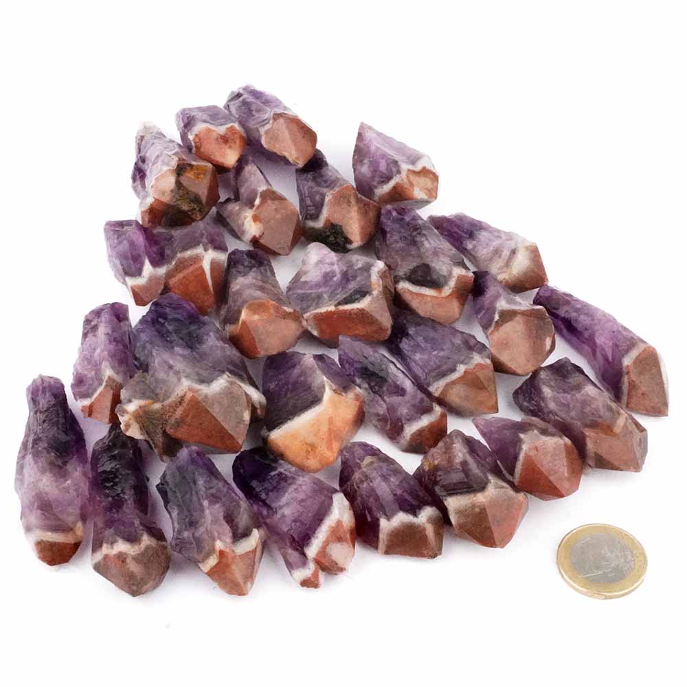 Amethyst Spitzen dunkel Ø ca. 40 – 60 mm aus Deutschland | Erzgebirge Edelsteine Heilsteine bei Wunderstein24 Amethyst Spitzen dunkel Ø ca. 40 – 60 mm aus Deutschland | Erzgebirge Edelsteine Heilsteine bei Wunderstein24