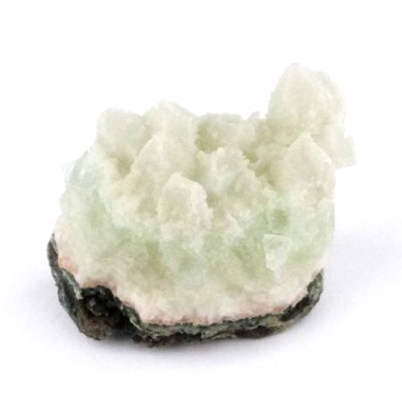 Apophyllit Stufe grün Ø 42 mm aus Indien mit vielen Kristallen Edelsteine Heilsteine bei Wunderstein24