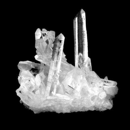 Bergkristall Stufe Arkansas | Mount Ida transparent und glasklar in bester Qualität Edelsteine Heilsteine bei Wunderstein24