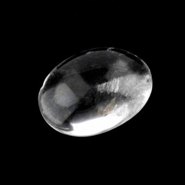 Bergkristall Handschmeichler Ø 49 mm transparent und glasklar Edelsteine Heilsteine bei Wunderstein24