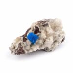 Cavansit Stufe mit Blüte auf Stilbit Ø 50 mm aus Indien Selten! Edelsteine Heilsteine bei Wunderstein24