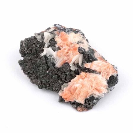 Cerussit Stufe auf Baryt mit Bleiglanz Ø 68 mm aus Marokko Edelsteine Heilsteine bei Wunderstein24