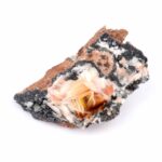 Cerussit Stufe auf Baryt mit Bleiglanz Ø 68 mm aus Marokko Edelsteine Heilsteine bei Wunderstein24