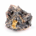 Cerussit Stufe auf Baryt mit Bleiglanz Ø 57 mm aus Marokko Edelsteine Heilsteine bei Wunderstein24