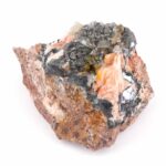 Cerussit Stufe auf Baryt mit Bleiglanz Ø 66 mm aus Marokko Edelsteine Heilsteine bei Wunderstein24