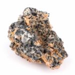 Cerussit Stufe auf Baryt mit Bleiglanz Ø 74 mm aus Marokko Edelsteine Heilsteine bei Wunderstein24