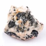 Cerussit Stufe auf Baryt mit Bleiglanz Ø 69 mm aus Marokko Edelsteine Heilsteine bei Wunderstein24