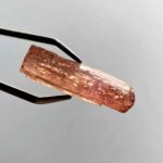 großer Topas Imperial | Goldtopas Kristall rot Länge 28,5 mm mit Spitze Edelsteine Heilsteine bei Wunderstein24