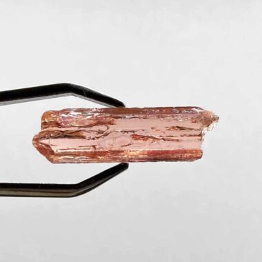großer Topas Imperial | Goldtopas Kristall rot Länge 26,4 mm mit Spitze Edelsteine Heilsteine bei Wunderstein24