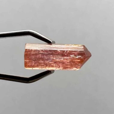 großer Topas Imperial | Goldtopas Kristall rot Länge 19,5 mm mit Spitze Edelsteine Heilsteine bei Wunderstein24