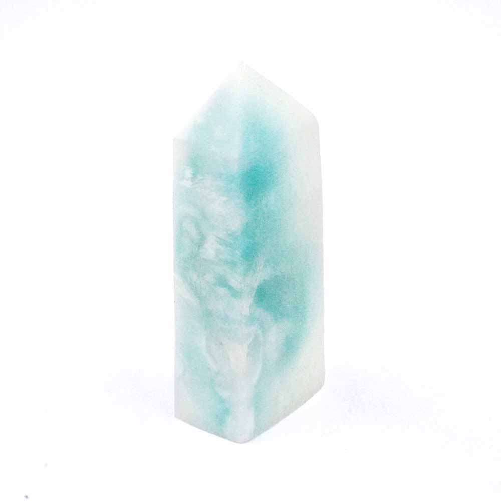 Larimar Natur Spitze Höhe 60 mm mit wunderschöner Maserung Edelsteine Heilsteine bei Wunderstein24 Larimar Natur Spitze Höhe 60 mm mit wunderschöner Maserung Edelsteine Heilsteine bei Wunderstein24