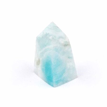 Larimar Natur Spitze Höhe 35 mm mit wunderschöner Maserung Edelsteine Heilsteine bei Wunderstein24