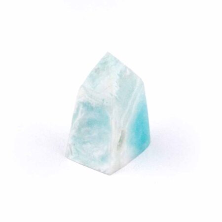 Larimar Natur Spitze Höhe 35 mm mit wunderschöner Maserung Edelsteine Heilsteine bei Wunderstein24