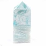 Larimar Natur Spitze Höhe 39 mm mit wunderschöner Maserung Edelsteine Heilsteine bei Wunderstein24