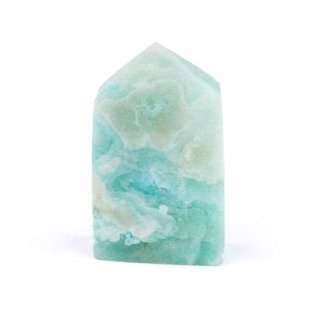 Larimar Natur Spitze Höhe 39 mm mit wunderschöner Maserung Edelsteine Heilsteine bei Wunderstein24
