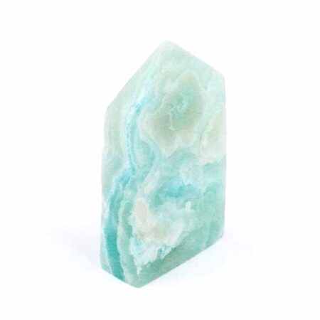 Larimar Natur Spitze Höhe 39 mm mit wunderschöner Maserung Edelsteine Heilsteine bei Wunderstein24