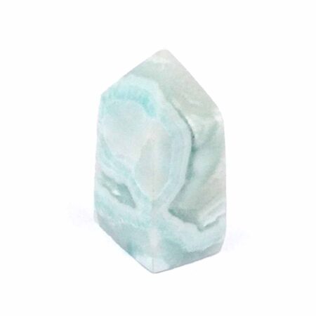 Larimar Natur Spitze Höhe 35 mm mit wunderschöner Maserung Edelsteine Heilsteine bei Wunderstein24