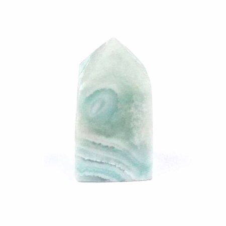 Larimar Natur Spitze Höhe 35 mm mit wunderschöner Maserung Edelsteine Heilsteine bei Wunderstein24