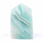 Larimar Natur Spitze Höhe 42 mm mit wunderschöner Maserung Edelsteine Heilsteine bei Wunderstein24