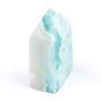Larimar Natur Spitze Höhe 42 mm mit wunderschöner Maserung Edelsteine Heilsteine bei Wunderstein24