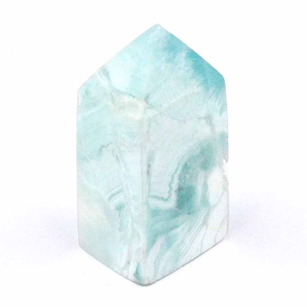 Larimar Natur Spitze Höhe 42 mm mit wunderschöner Maserung Edelsteine Heilsteine bei Wunderstein24 Larimar Natur Spitze Höhe 42 mm mit wunderschöner Maserung Edelsteine Heilsteine bei Wunderstein24