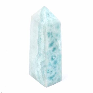 Larimar Natur Spitze Höhe 73 mm mit wunderschöner Maserung Edelsteine Heilsteine bei Wunderstein24