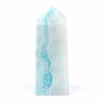 Larimar Natur Spitze Höhe 73 mm mit wunderschöner Maserung Edelsteine Heilsteine bei Wunderstein24