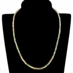Opal Perlenkette ca. 45 cm mit 925 Sterling-Silber Verschluss aus Äthiopien Edelsteine Heilsteine bei Wunderstein24