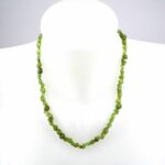 Olivin | Peridot Nugget Kette Länge ca. 45 cm mit Karabiner-Verschluss Edelsteine Heilsteine bei Wunderstein24
