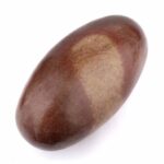 großer Shiva Lingam Heilstein Länge 195 mm vom Fluß Narmada in Indien Energiestein Edelsteine Heilsteine bei Wunderstein24