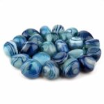 Achat | Streifenachat blau Trommelsteine Ø 28 – 40 mm Edelsteine Heilsteine bei Wunderstein24