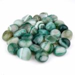 Achat | Streifenachat grün Trommelsteine Ø 25 – 40 mm Edelsteine Heilsteine bei Wunderstein24