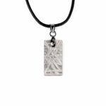 Meteorit Aletai Anhänger mit 925 Sterling-Silber Öse und schwarzem Satinband Edelsteine Heilsteine bei Wunderstein24 Meteorit Aletai Anhänger mit 925 Sterling-Silber Öse und schwarzem Satinband Edelsteine Heilsteine bei Wunderstein24