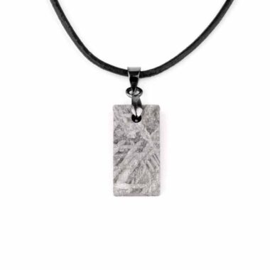 Meteorit Aletai Anhänger mit 925 Sterling-Silber Öse und schwarzem Satinband Edelsteine Heilsteine bei Wunderstein24 Meteorit Aletai Anhänger mit 925 Sterling-Silber Öse und schwarzem Satinband Edelsteine Heilsteine bei Wunderstein24
