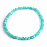 Amazonit facettiert Ø 5 mm Perlen Edelstein Armband flexibel und dehnbar Edelsteine Heilsteine bei Wunderstein24