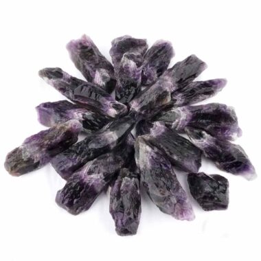 Amethyst Rohsteine dunkel Ø ca. 40 – 60 mm aus Namibia in bester Qualität Edelsteine Heilsteine bei Wunderstein24
