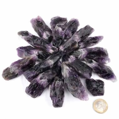 Amethyst Rohsteine dunkel Ø ca. 40 – 60 mm aus Namibia in bester Qualität Edelsteine Heilsteine bei Wunderstein24