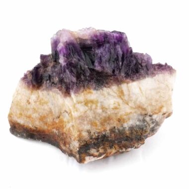 großer Amethyst Rohstein | Stufe dunkel Ø ca. 131 mm aus Deutschland | Erzgebirge Edelsteine Heilsteine bei Wunderstein24