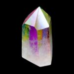Aqua | Angel Aura Bergkristall Spitze Höhe 54 mm aus Brasilien Edelsteine Heilsteine bei Wunderstein24